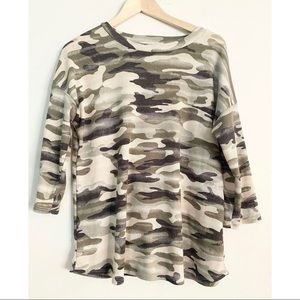Boutique camo top